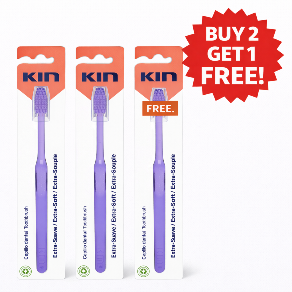 KIN Extra Soft Toothbrush Bundle - Buy 2 Get 1 Free (3-Pack Offer)