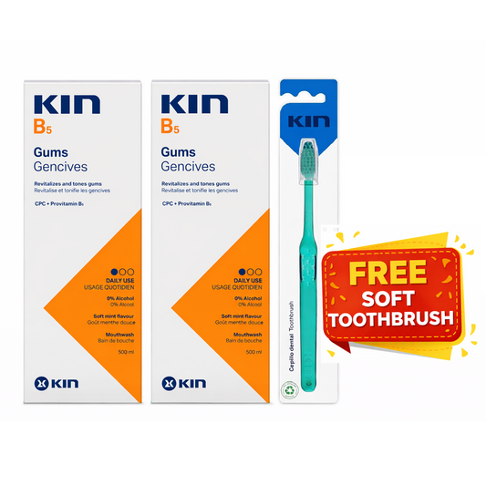 Kin B5 Mouthwash 500ml – Buy 2 Get 1 Soft Toothbrush Free