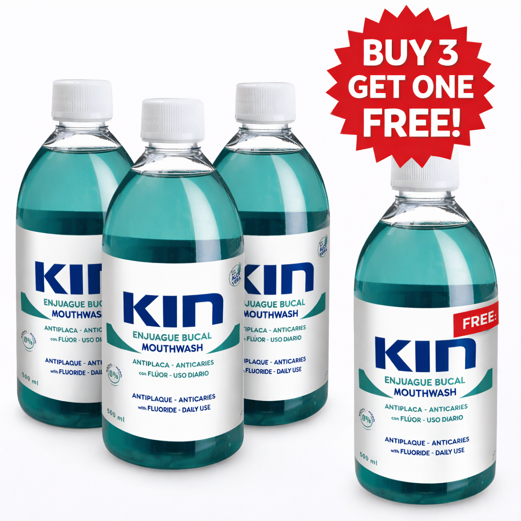 Kin Mouthwash with Aloe Vera 500ml – Buy 3 Get 1 Free